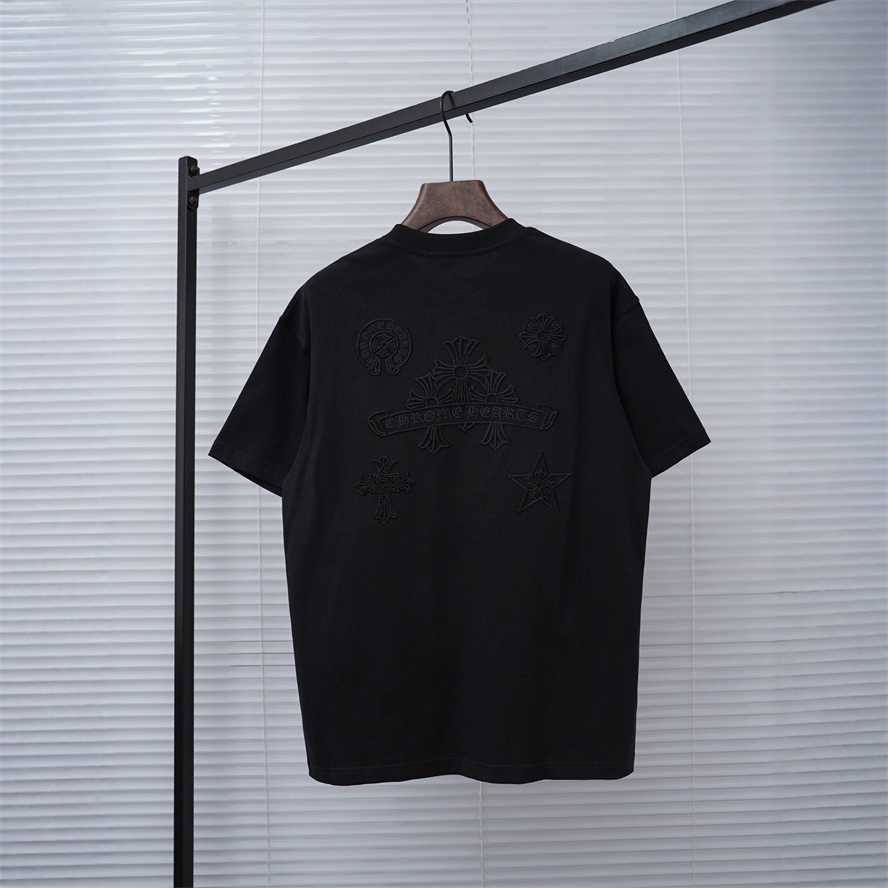 Correct version of CH Cro Summer front and back patch embroidered short-sleeve T-shirt for couples{category}{category}1SIF
