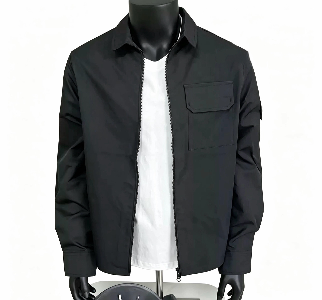 Men's Designer Embroidered Lapel Jackets Vintage Classic Emblem Unisex Casual Work Shirts