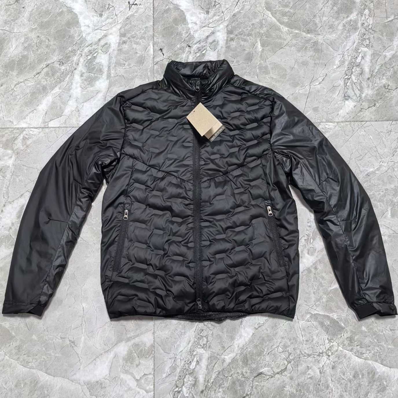 Mens sports puffer jacket parkas running jogging warm outwear waterproof thermal down jackets lightweight vest training winter grn gilet outdoor ski