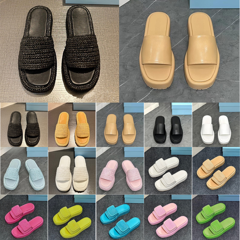 Free shipping Designer Sandals Slip Black Brown Slippers Slides Women's Casual Sandals Platform Flatform Slipper