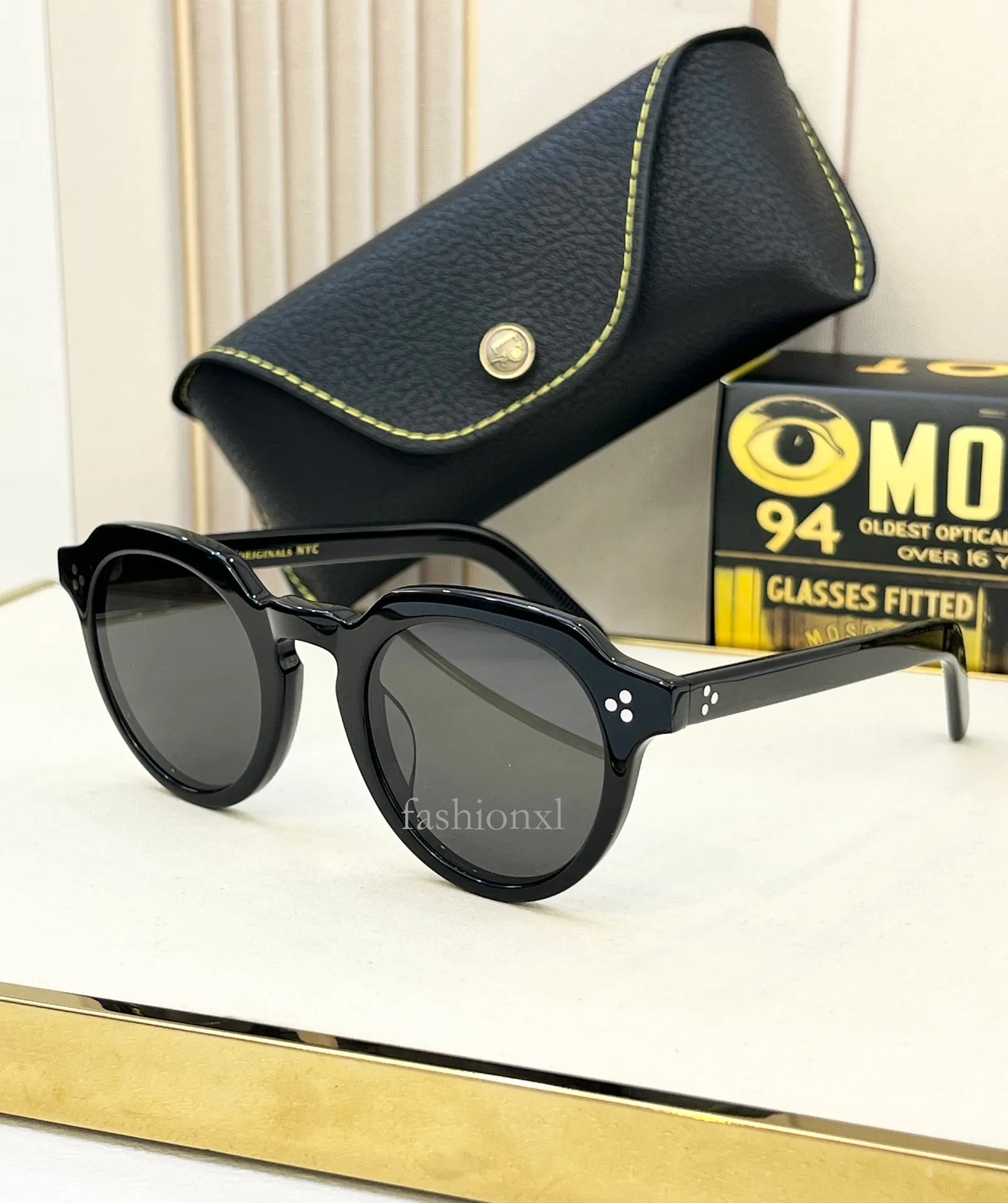 Moscot Sunglasses Luxury Designer For Men Famous Fashionable Retro Brand Top Original High Quality Classic And Versatile Women Moscot Lemtosh Glasse