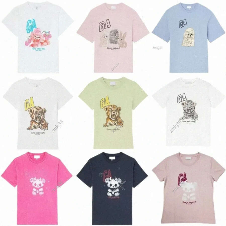 gannness Shirt Designer Casual Mens Womens Cotton Breathable Tee Shirt Vintage Homme Sleeve Crew Neck Trendy Tshirts Printed Sunflower