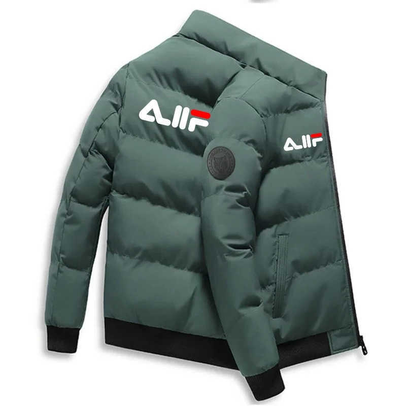 New 2026 Autumn/winter Mens Short Jacket Fashionable Outdoor Casual Stand-up Collar Zipper Cotton-padded Q260612