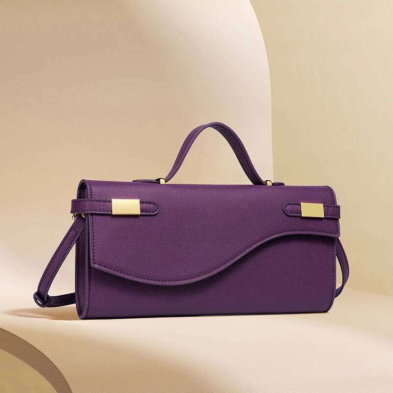 2025 cross-border new PU leather vintage texture clutch fashion mini handbag ladies commuter diagonal bag