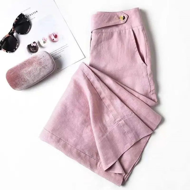 Womens Custom Long Pants Straight Leg Pants High Waisted Office Wear Loose Fitting Womens Long Pants Classic Quality E944 260611