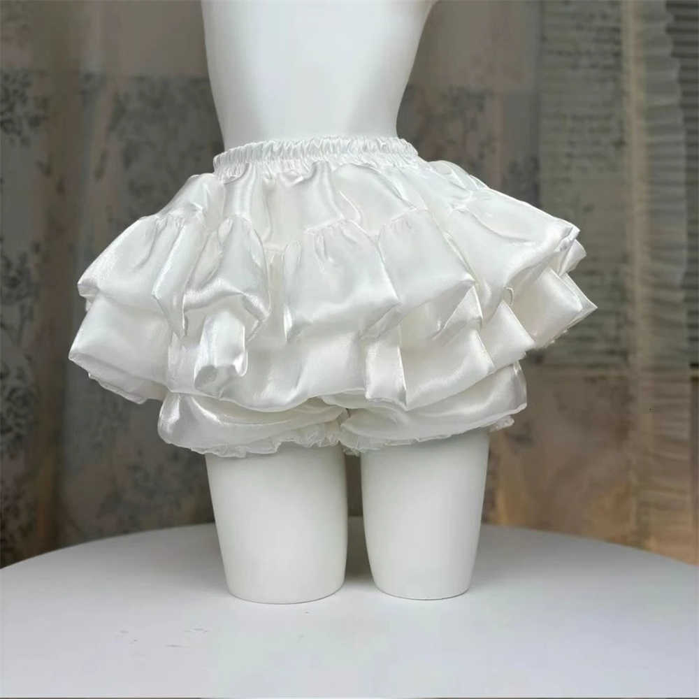 Skirt Princess Party Kawaii Lolita Women Summer Ruffle Layered High Waist Cute Balletcore Mini Skirt Sweet Y2k Shorts Skirt M260612