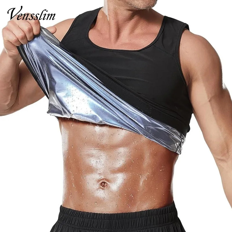 Vensslim Sauna Sweat Vest Heat Trapping Tops Men Waist Trainer Slimming Workout Weight Loss Body Shaper Sweatsuit Exercise 260610