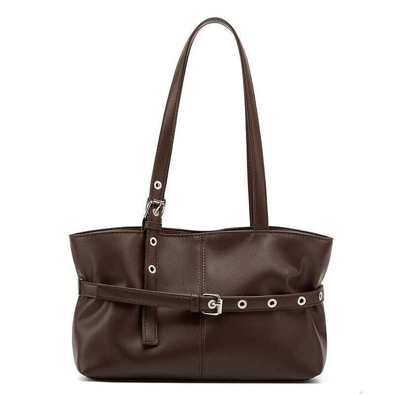 Korean-Style Simple and Elegant Large-Capacity Single-Shoulder Underarm Tote Bag for Women