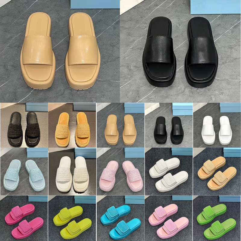 Designer Sandals Slip Black Brown Slippers Slides Women's Casual Sandals Platform Flatform Slipper