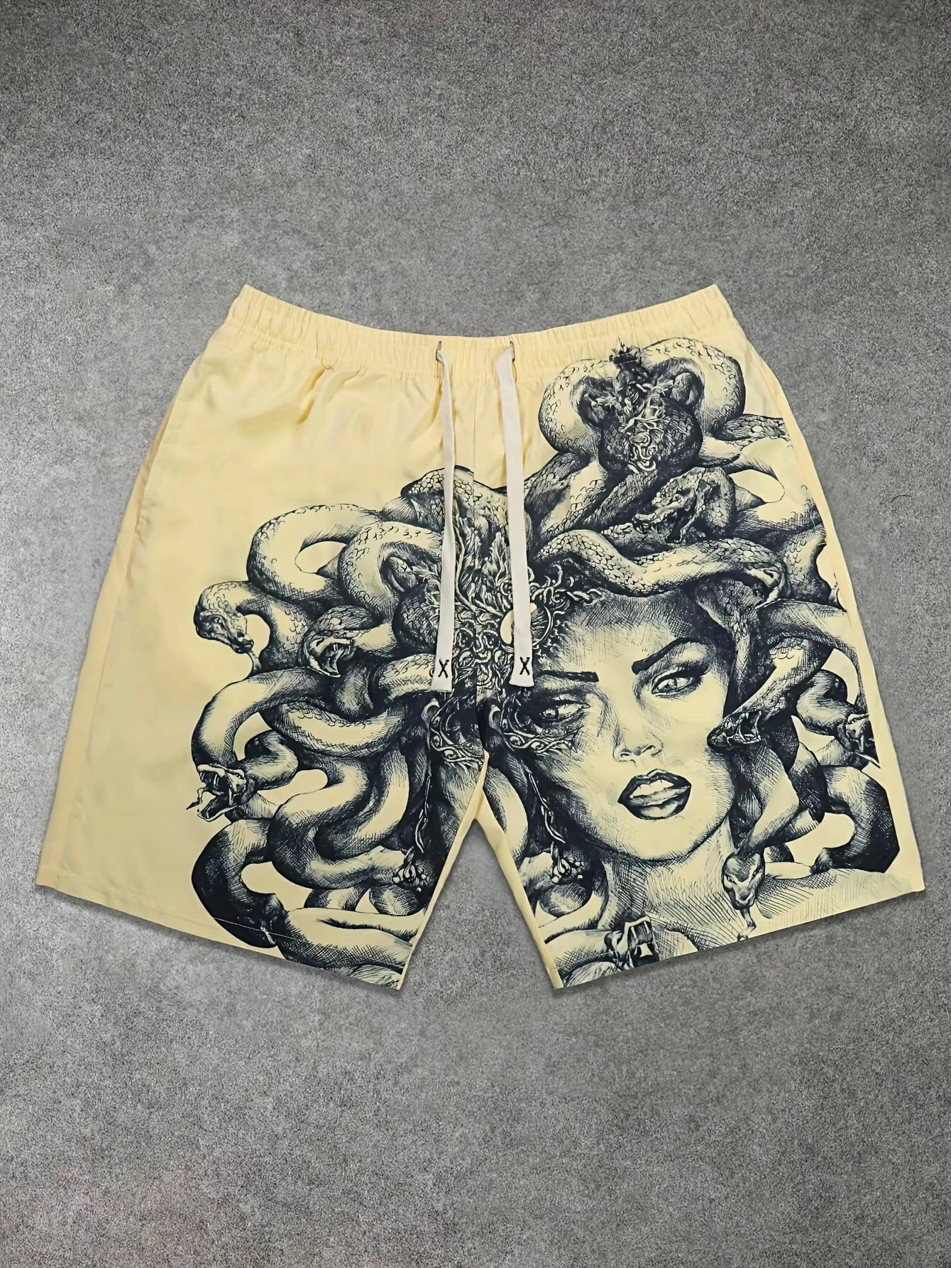2026 Arrival Medusa Sketch 3D Print Shorts Casual Summer for Men Y2K Oversized Qui 260612