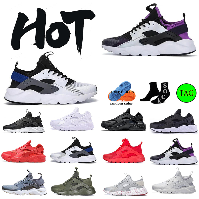 Huarache Running Shoes 40 10 airs Men Women Shoe Triple White Black Red Grey huaraches Mens Trainers High Quality outdoor Sports Sneakers walking jo