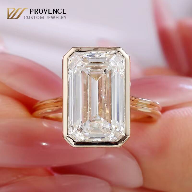 Provence custom ring real solid 18k gold 1-5carat Marquise Cut D VVS1 lab grown diamond ring for women engagement ring