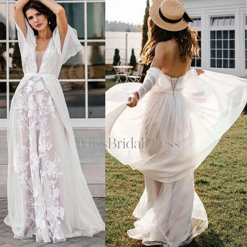 Beach Elegant Wedding Dresses Sleeveless A Line Bridal Gowns Plus Size 2 4 6 8 10 12 14 16 18 20 22 24 Mb612