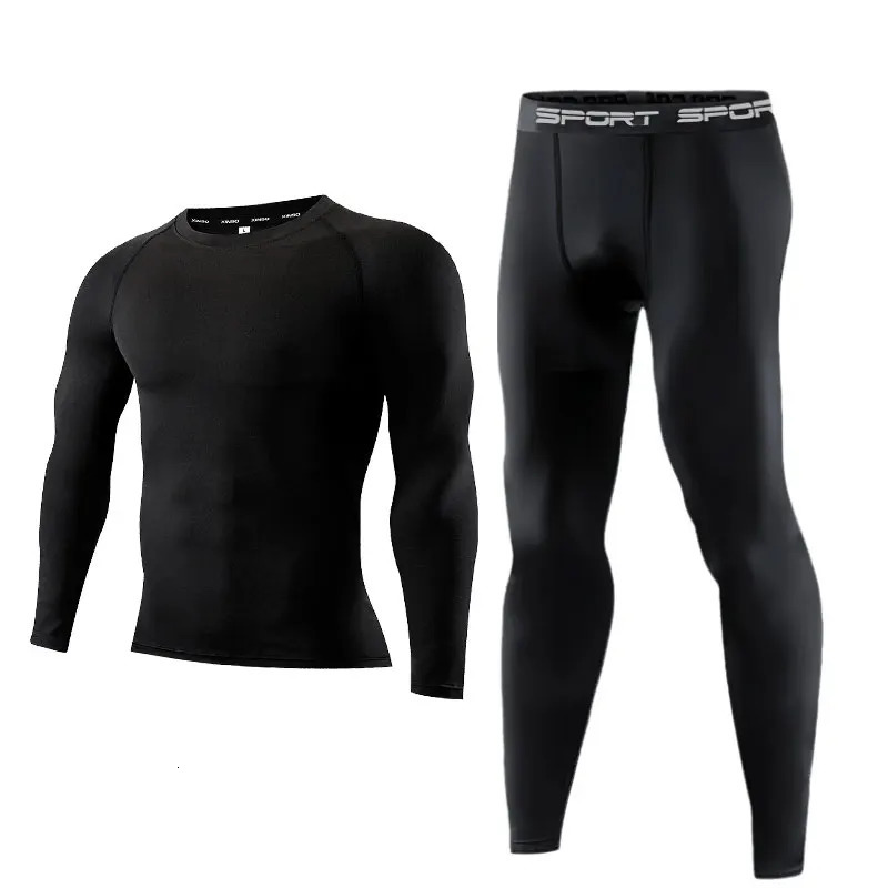 2pcs Mens Compression Sportswear Suit GYM Tight Sports Yoga Sets Workout Jogging Fitness Clothing Tracksuit Pants Sporting 260611