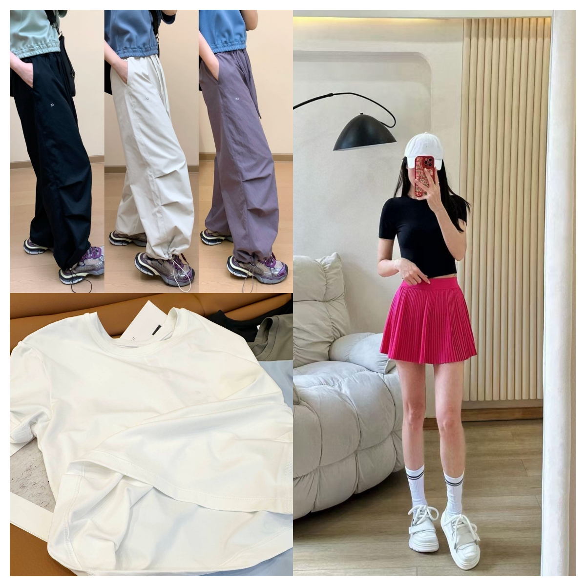 Spring 2026 New Arrivals Women's Workwear-Style Casual Wide-Leg Pants and Lightweight Quick-Dry Slim-Fit Short-Sleeve T-Shirt