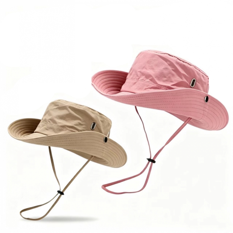 Designer Bucket Hat Fishing Cap Summer Sun Visor Mens Womens Wide Brimmed Quick Drying Windproof UV Hats