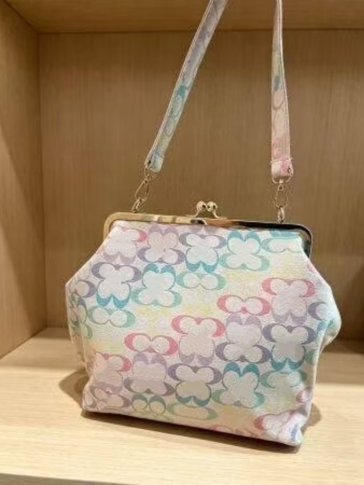 10A Colorful Kiss Lock Clip teri Bag Irregular Shaped Bucket Rainbow Vine Weaving Designer Clamp Handbags Kisslock Bags Large Capacity Tote Luxury C