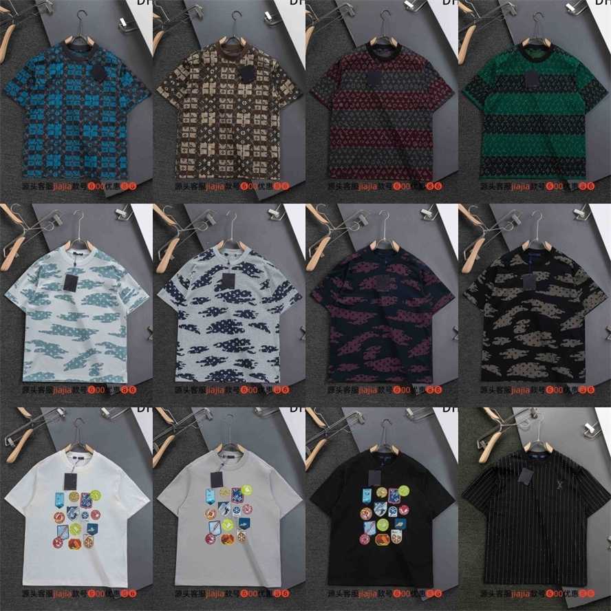 Correct version High-end version 26 new model LV classic cotton loose-fitting short-sleeve T-shirt{category}{category}CAKK