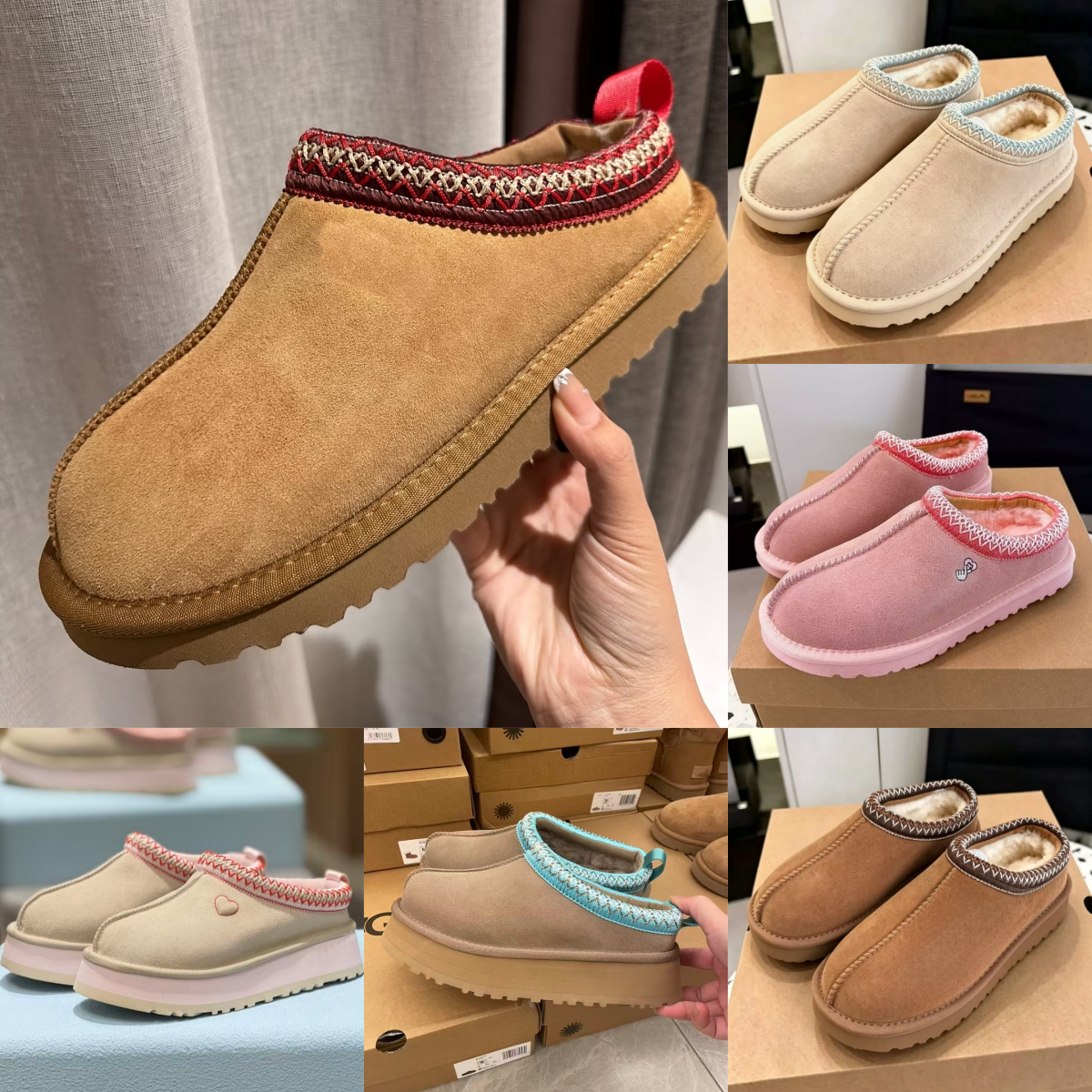 Free shipping Tasman Slippers Women Tazz shoes Designer Snow Boot Winter Sheepskin Boots Ladie Platform Fur Slippers Womens Classic Ultra Suede Wool