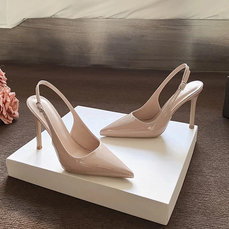 Summer Thin Heel Pointed Back Empty Fashion Korean Version of High-heeled Womens Sandals 260612