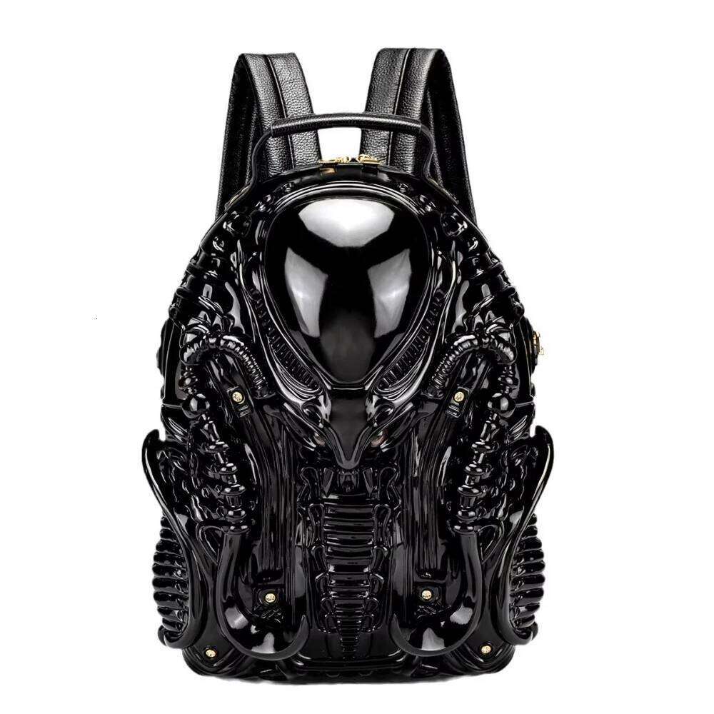 Cross border y2k fashionable unique shaped backpack, personalized Iron Blood Warrior street punk style unisex backpack