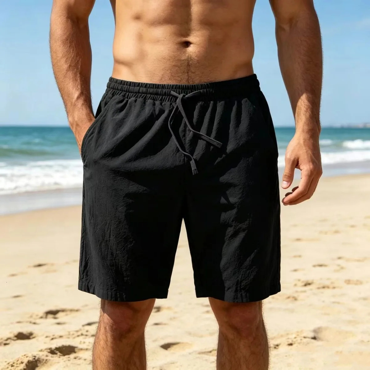 2026 Mens Sport Shorts Summer Daily Boxing Training Shorts Male Outdoor Gym Fitness Workout Short Pants Knee-length 260612