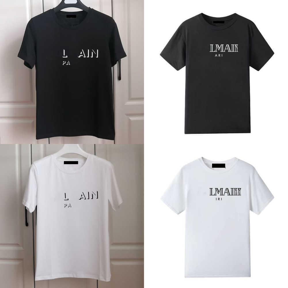Summer high-quality mens luxurious and fashionable casual T-shirts and womens fashionable round-neck short-sleeved T-shirts Z260525