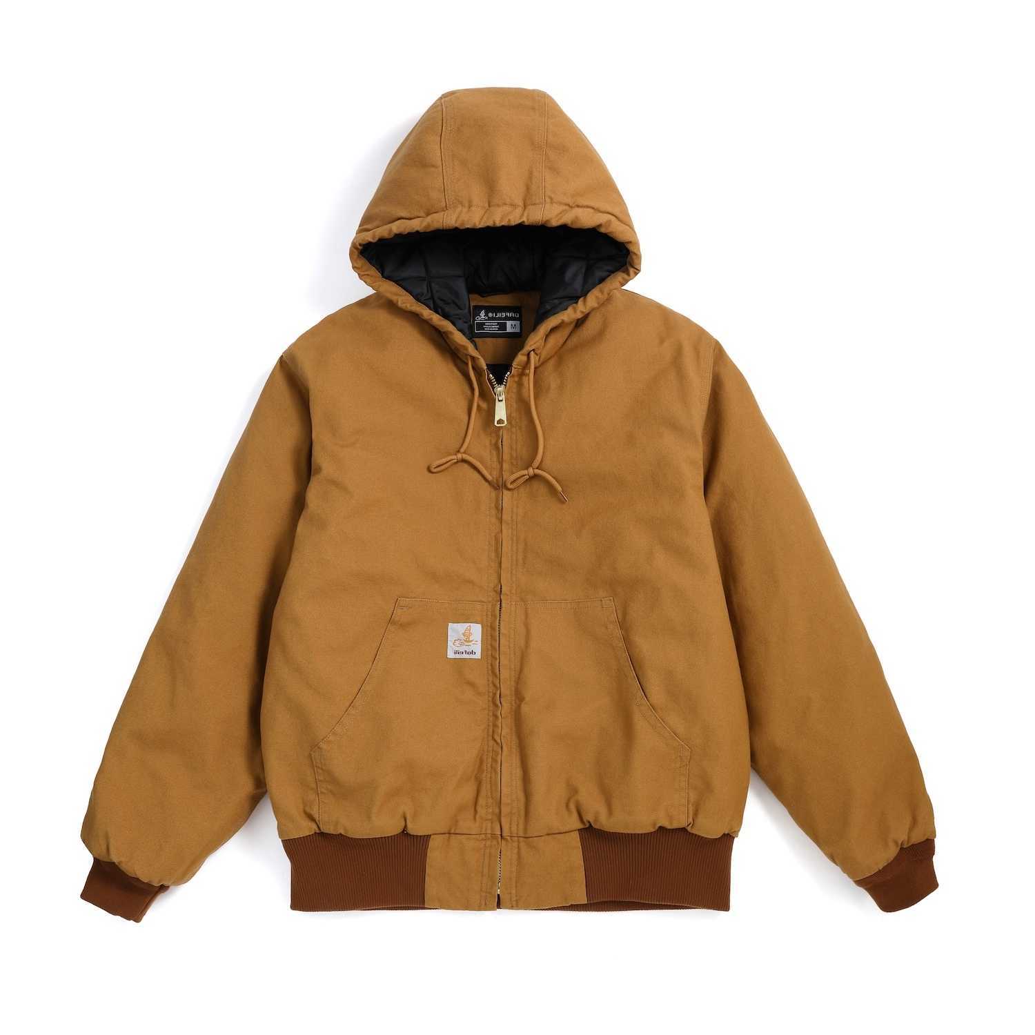 Winter J140 Active Jacket Quilted 90s Vintage Washed Work Wear Duck J130 Canvas Hooded Y2k Oversize Bomber Detroit Men Q260612
