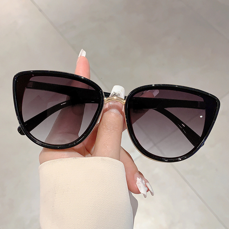 High quality for Women New High-end Ins Classic Retro Cat Eye Fashion Casual Vacation UV Protection Sunglasses