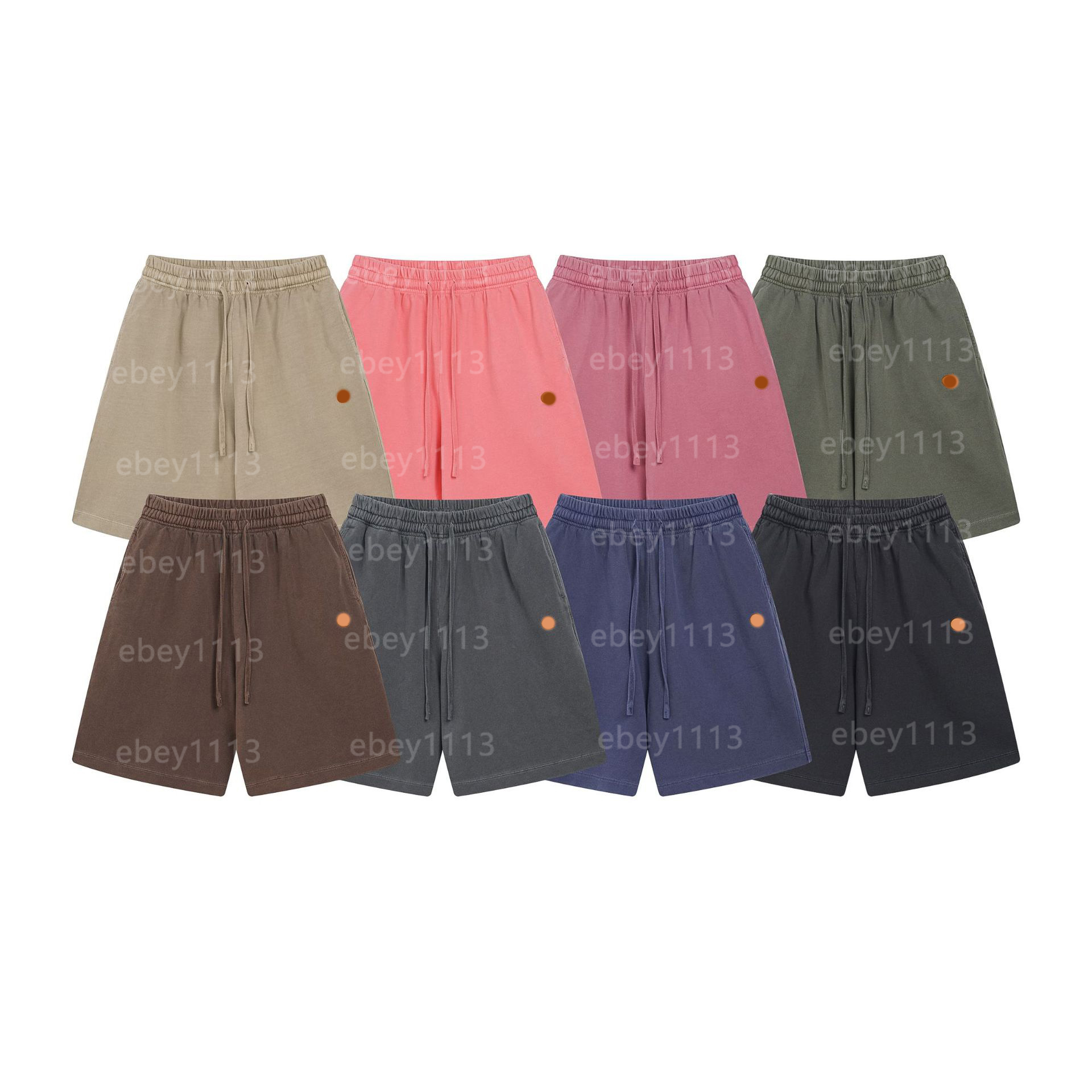 Short de charpentier pour hommes, vêtement en coton lavé, détails de points dorés, multi-poches, Bermuda d'été Durable