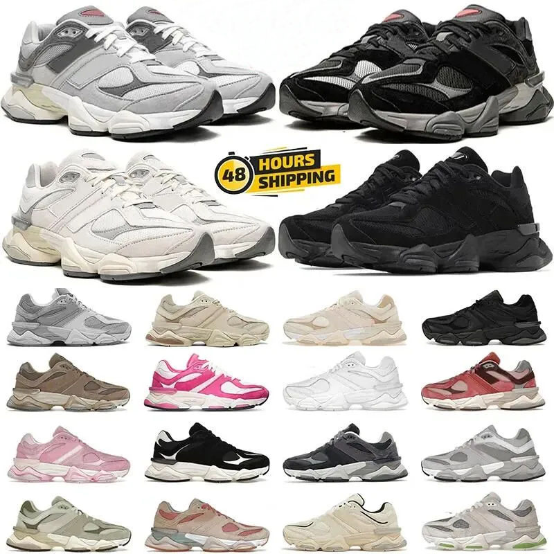 with box 9060 9060s Designer Casual Shoes For Men Women Daily Outfit Running Shoes Leather Mesh Triple Black White Grey Blue Pink Green Mens Trai