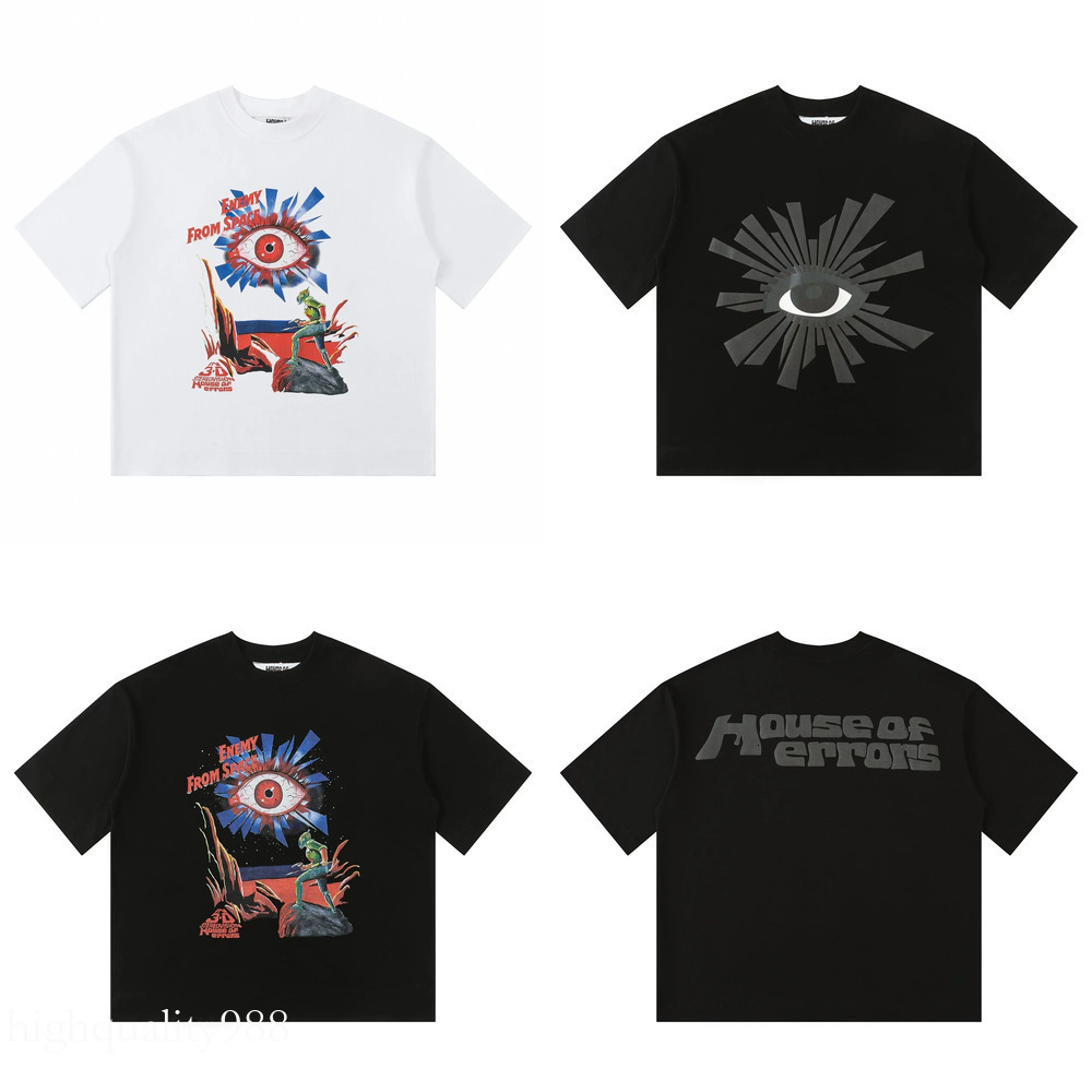 Men's T Shirts 2024 Street Clothing Top Quality HOUSE OF ERRORS Graphics Loose For Men Women Unisex Cotton High quality loose fitting casual-image-1110398641