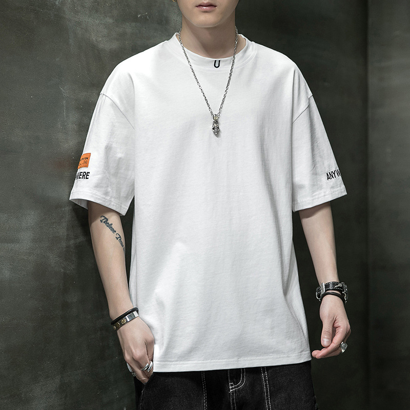 NEW Men shirt Designer Tide T-Shirt Letter Print Summer short Sleeve High Street Loose Casual t shirt for Men and Women Designers shorts suits 12