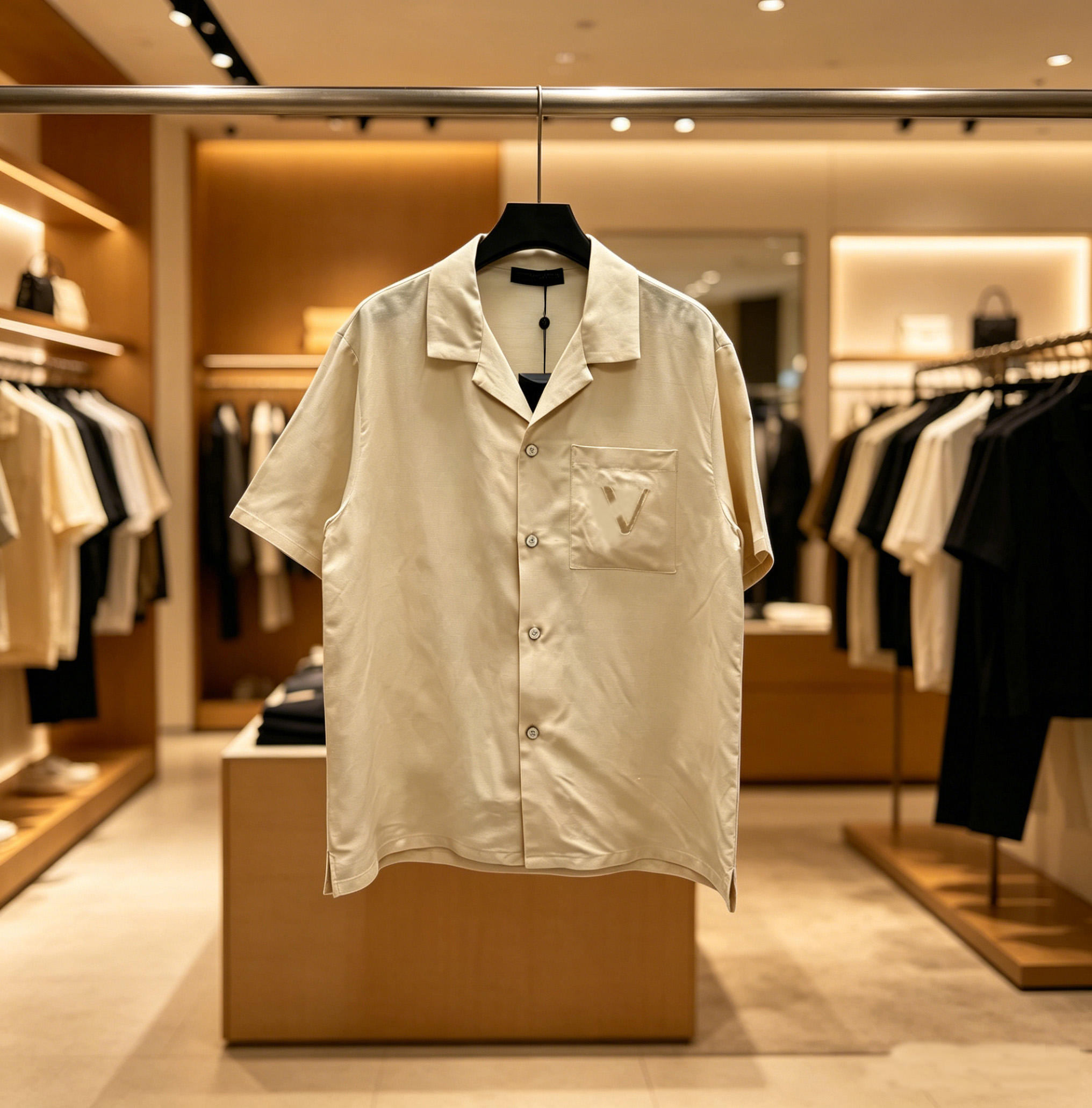 Designer High-Quality Men's Casual Shirt - Vintage Style Shirt and linen shirt men Short