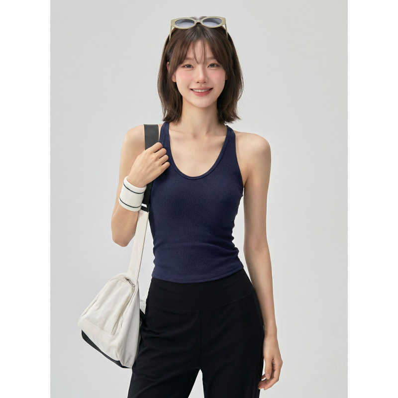 sports One-piece tank top with beautiful back design slimming yoga wear sports bra for running training Pilates and fitness L2606121CWW