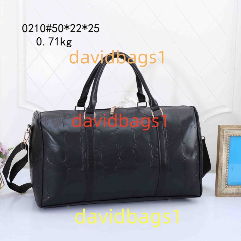 Brand G logo designer bag Vintage Embossed PU Leather Large Travel Duffel Bag, Waterproof Carry On Luggage Tote Gym Bag with Shoulder Strap