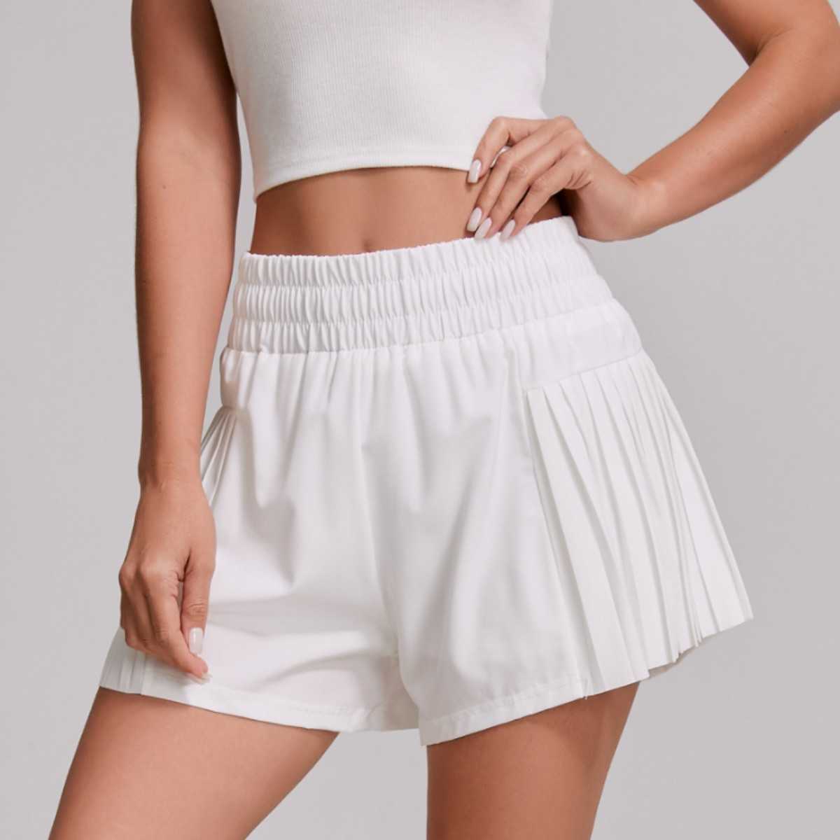 Loose-fitting sports shorts for summer high-waisted anti-exposure breathable suitable for running outdoor activities Pilates and yoga thin style for