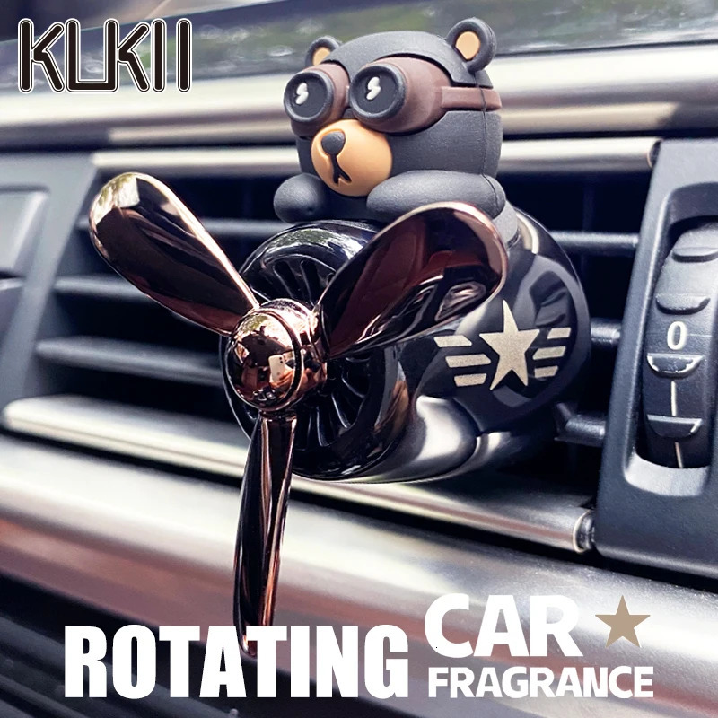 Bear pilot car air freshener flavor dog vent perfume diffuser fragrance scent auto deroration acccessories aroma auto 260610