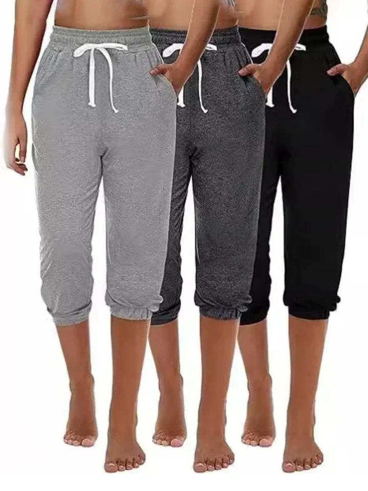 Drawstring waist pants casual and versatile highwaisted spring summer womens wear 260611