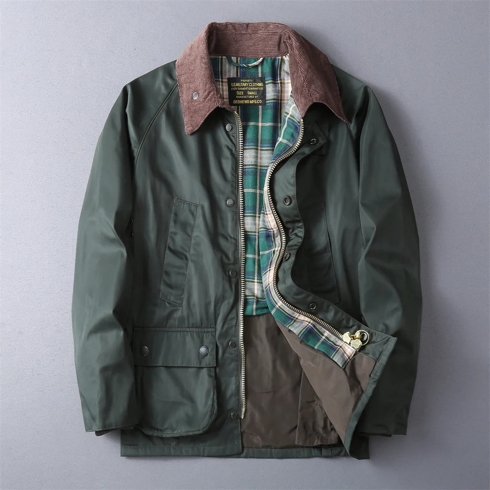 3607 Autumn Winter American Retro Cargo Jacket Mens Fashion Multi-pockets Casual Heavyweight Windproof and Waterproof Coat 260612