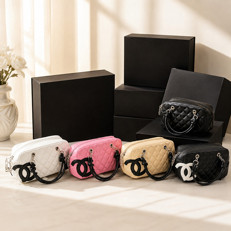 Designer bag Luxury bag cc bag Black and white mini Kangpeng pillow bag Compact crossbody bag High end brown printed pattern shoulder bag Classic