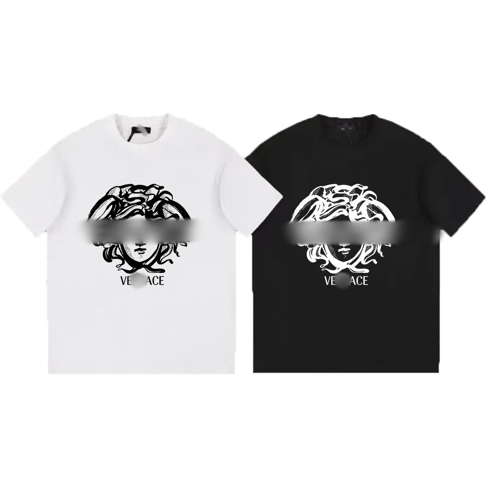 2026 Designer Luxury Men's Street Fashion Brand Summer Trend Short-sleeved Couple Stylish Multi-functional Loose Round-neck T-shirt