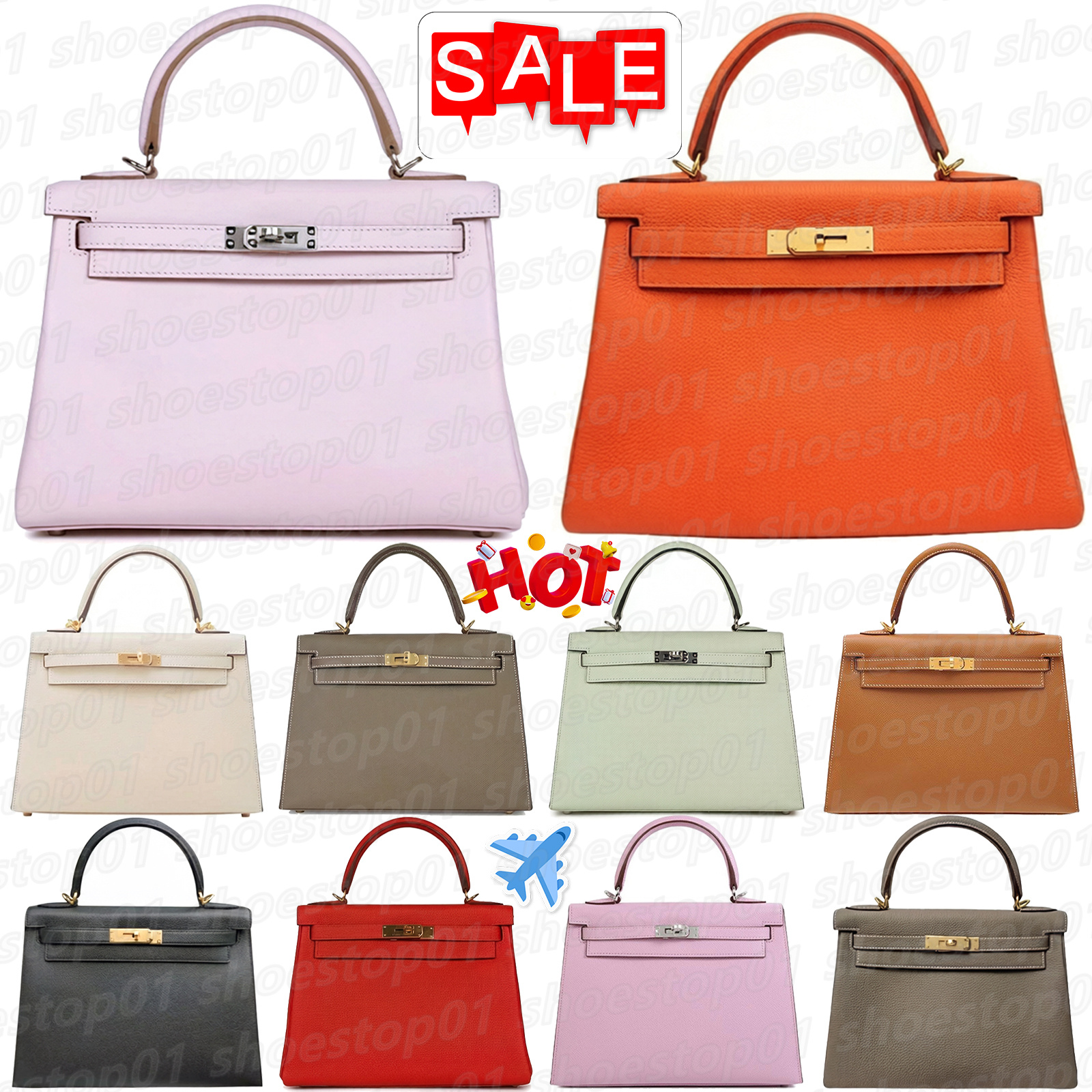 2026 womens designer bag tote hand beach women summer bolsa Orange Pink Bright Red Black White Gray Yellow Khaki Brown Green