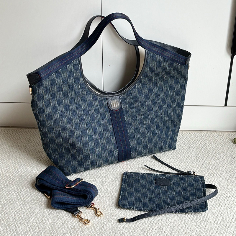5A tote bag women denim blue handbag designer classic crossbody bag Clutch Bag Large travel high-capacity Shoulder Tote bag Lady Shopping Bag Fashio