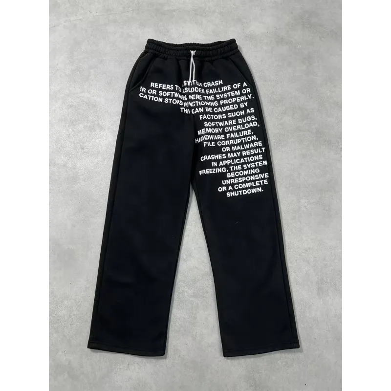 Spring Summer Autumn Winter Casual Y2K Printed Loose Retro Hip-hop Straight Leg Sports Pants High Street Pants 260612