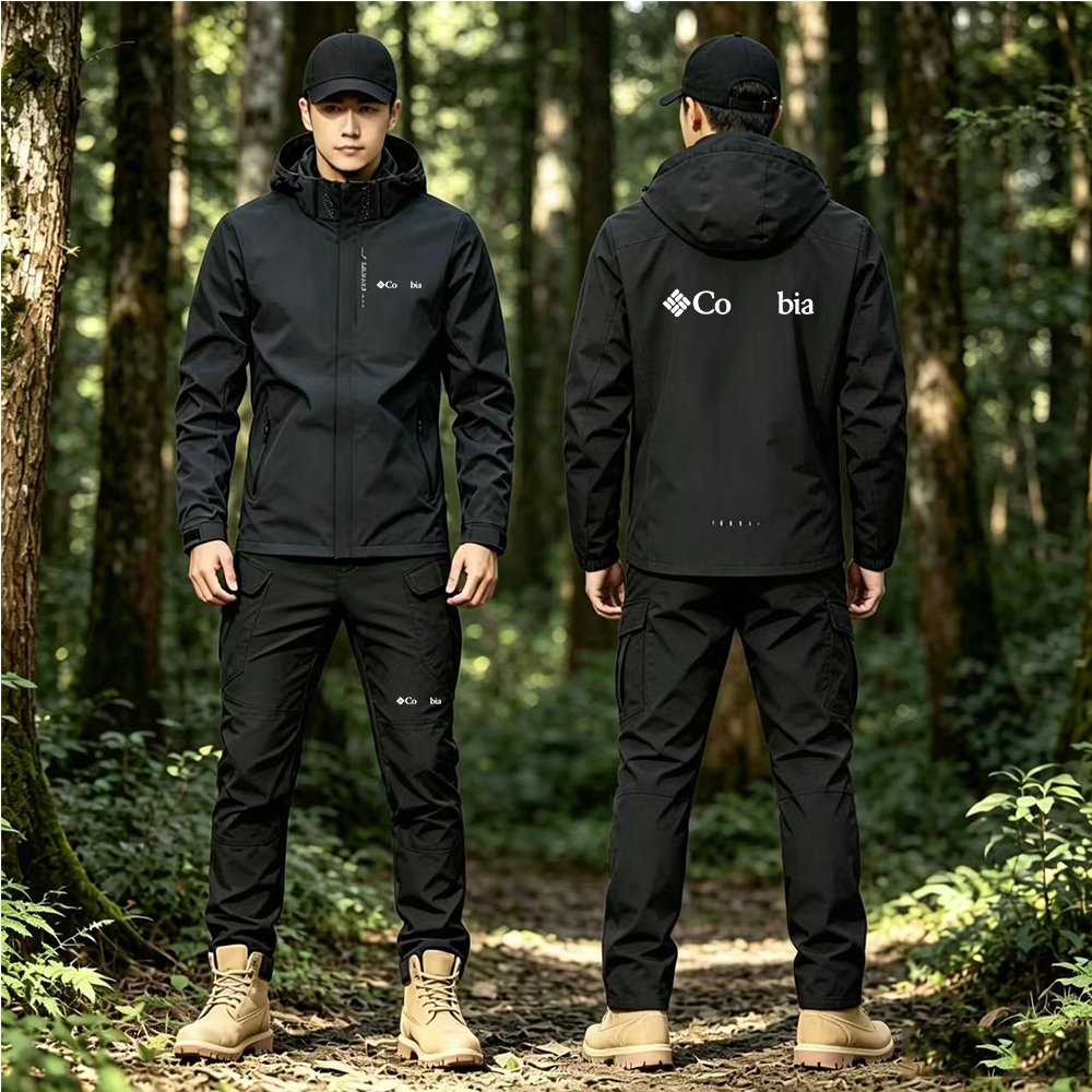 Outdoor mountain climbing activities Mens outdoor windbreaker jacket casual sports style mountaineering hooded jacket new product brand for spring a