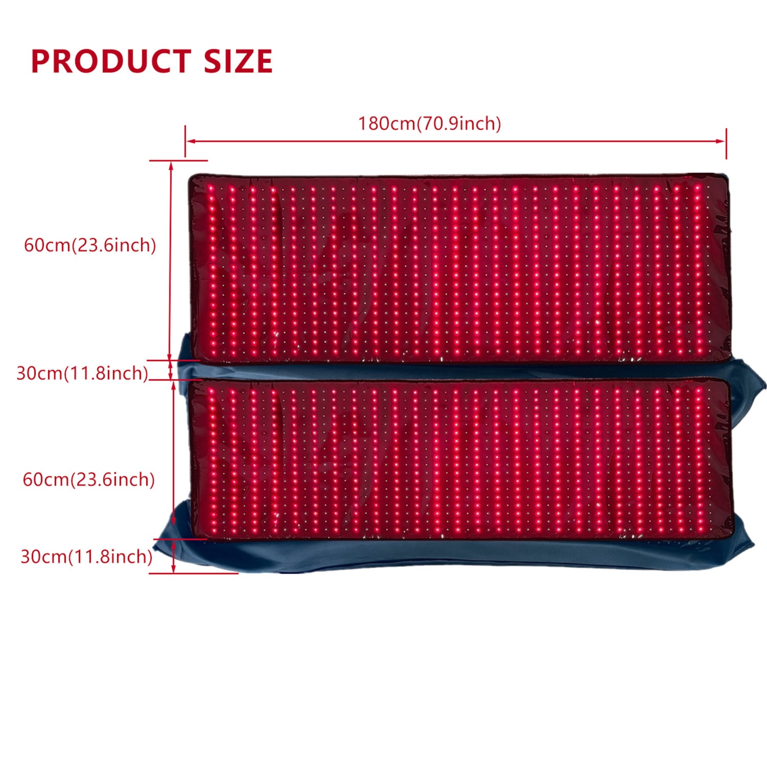 60x180x30cm Full Body Red Light Therapy Mattress for Home Red Light Infrared Light Sleeping Bag