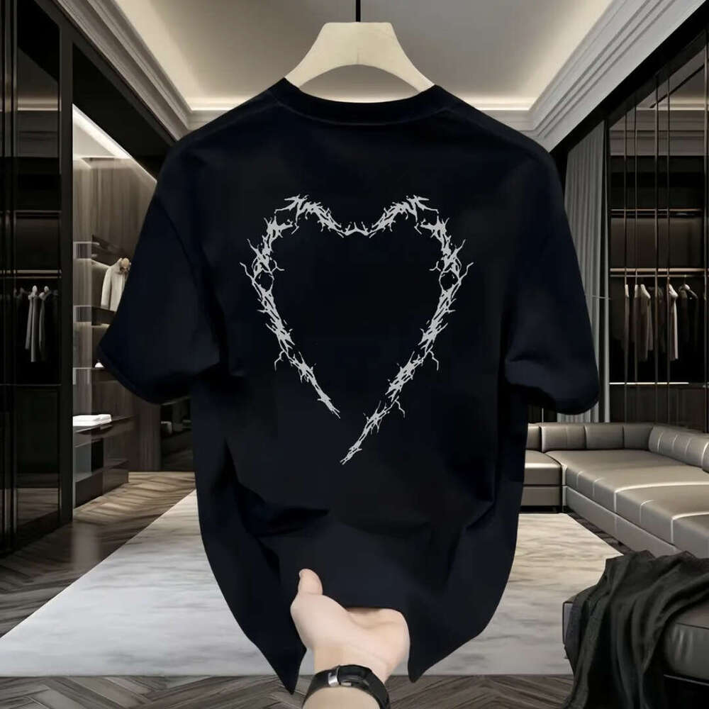 Men'S Simple Line Art T-Shirt Men'S High Quality T-Shirt For Daily Wear Trendy Brand New Summer Fashion Casual Round Neck Tee