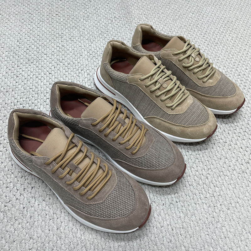 2026 New Men Breathable Mesh Suede Casual Sneakers Lightweight Non Slip Running Shoes Fashion Office Outdoor Footwear EU39-46 1131