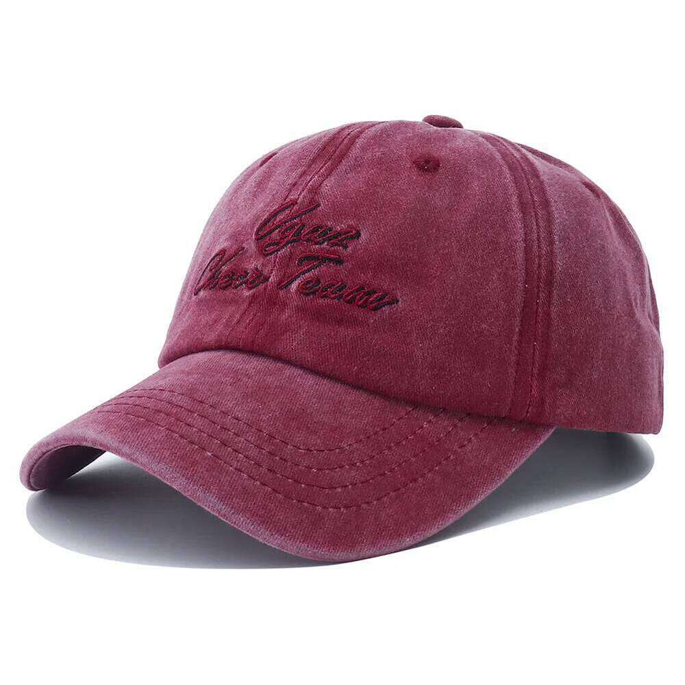 Unisex Letter Embroidery Washed Cotton Baseball Cap Adjustable Vintage Distressed Dad Hats for Women Men Gorras Para Hombres 26Y0613